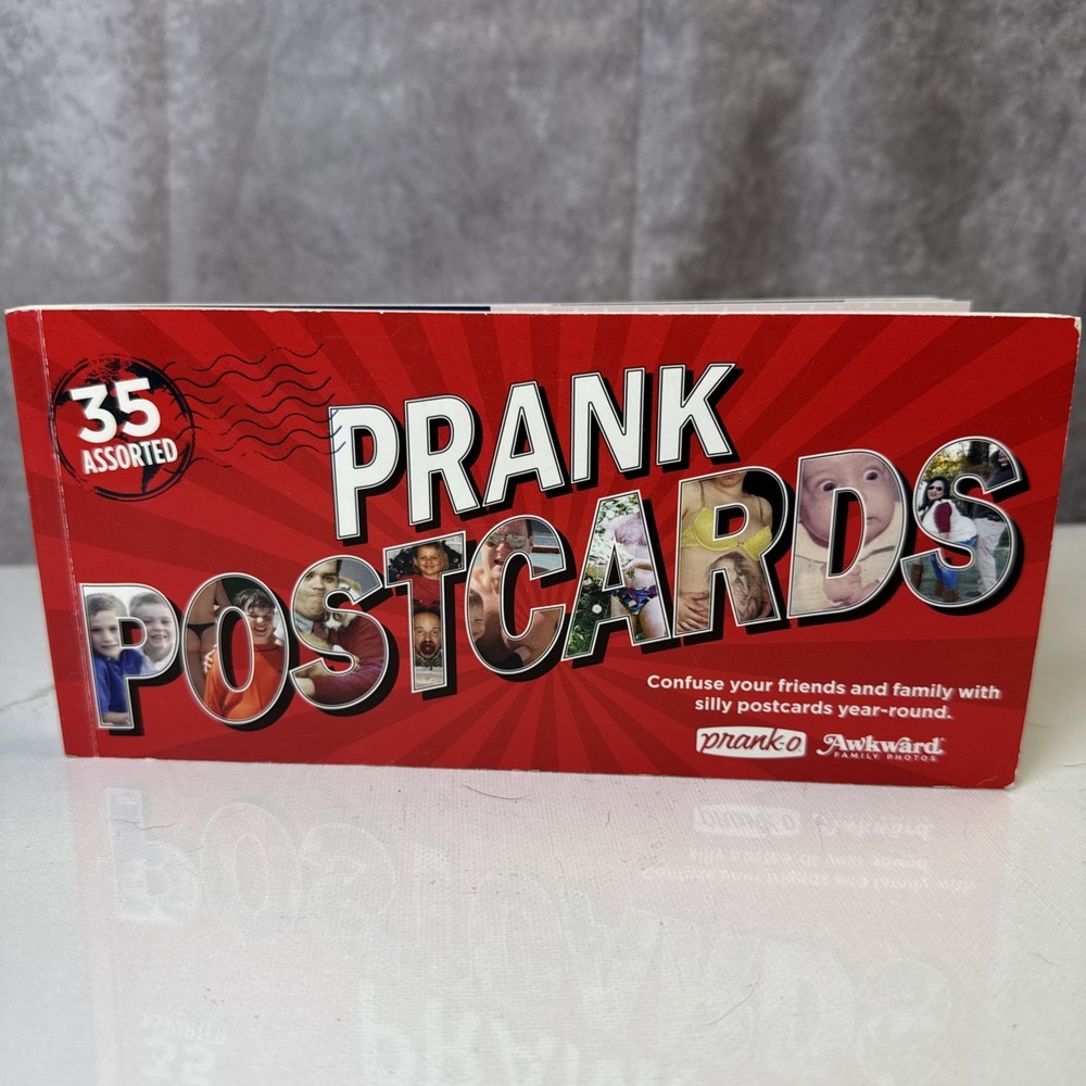 Prank Postcards by Prank-O FUNNY PRANKS COMEDY JOKES POSTCARDS FAMILY Friends